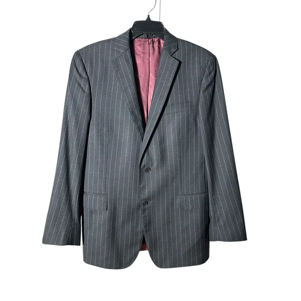 Brooks Brothers Vitale Wool Brooksgate Regent‎ Gray Blazer Jacket Mens 40R #F5-5